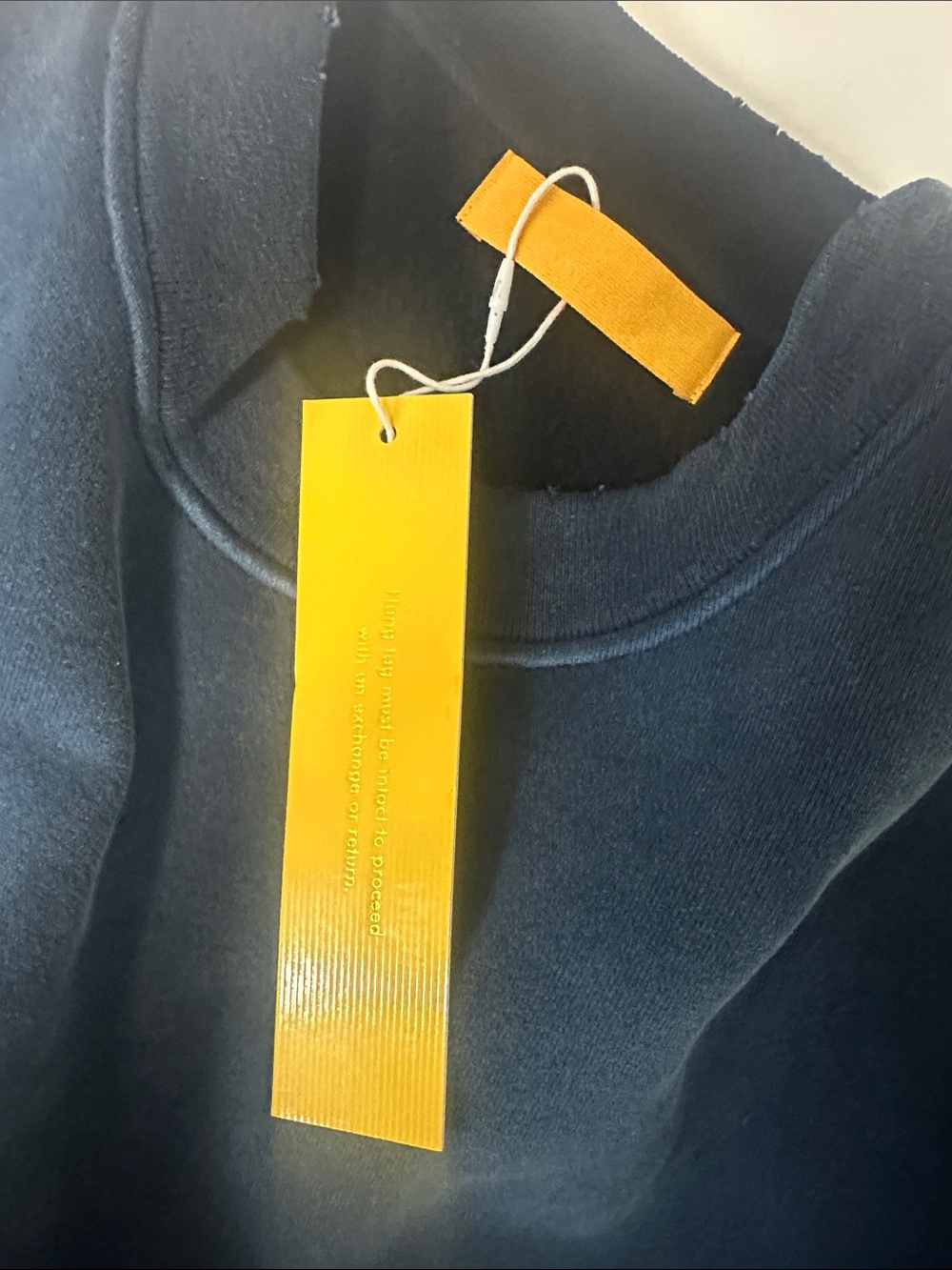 Men's Crewneck Sweatshirt in Washed Navy - Picture 6 of 6